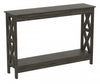 47” Console Table With 1 Shelf - Dark Grey 