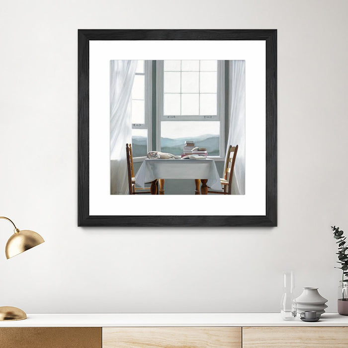 \"Accidental Scholar\" Matted and Framed Black 36x36 Wall Art