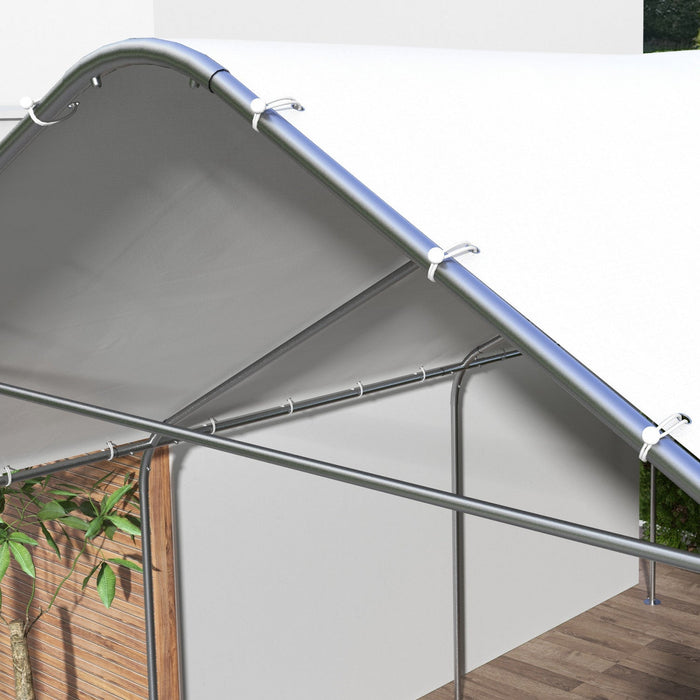 Outsunny 19' X 19.5' Heavy Duty Carport Portable Garage And Party Tent