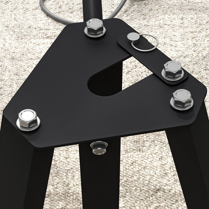 Soozier Weight Rack For 1" Or 2" Weight Plates, 660lbs Capacity Weight