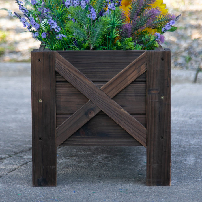 Outsunny 3.3 X 1.2 X 1.2 Ft Garden Raised Bed Planter Grow Containers For Outdoor Patio Plant Flower