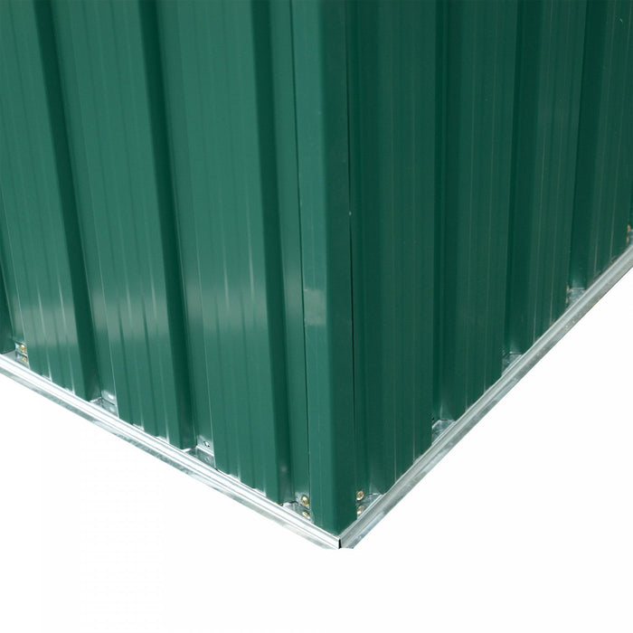 Outsunny 6' X 8.5' Garden Storage Shed, Metal Tool Storage House With Pc Boards And Double Doors For