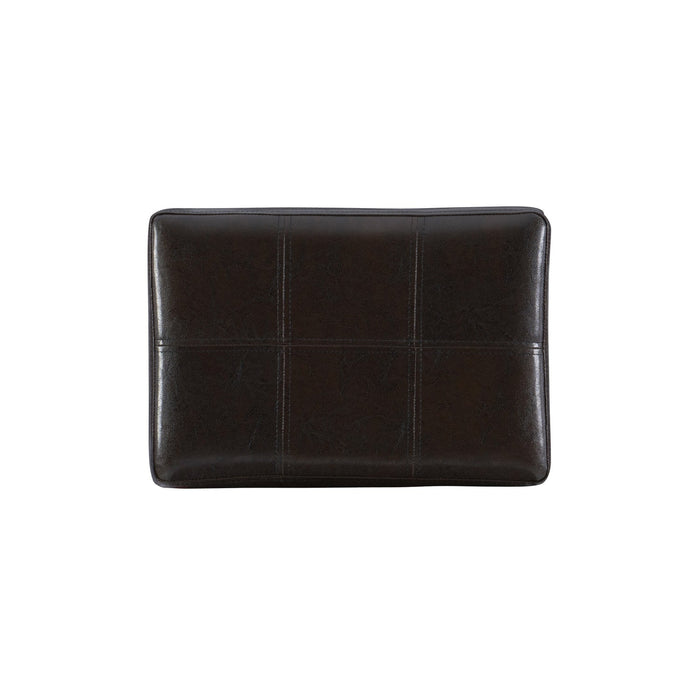 Claridge Faux Leather Backless Counter-Height Stool - Brown
