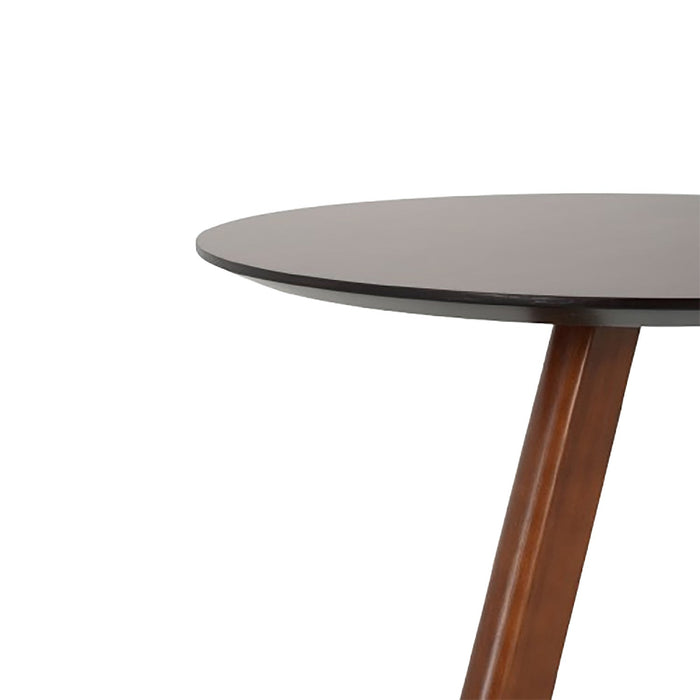 Logan Space-saving Z-design End Table With Rubber Wood - Walnut 