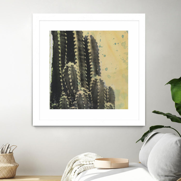 \"Desert Dreams Iv\" Matted and Framed White 36x36 Wall Art
