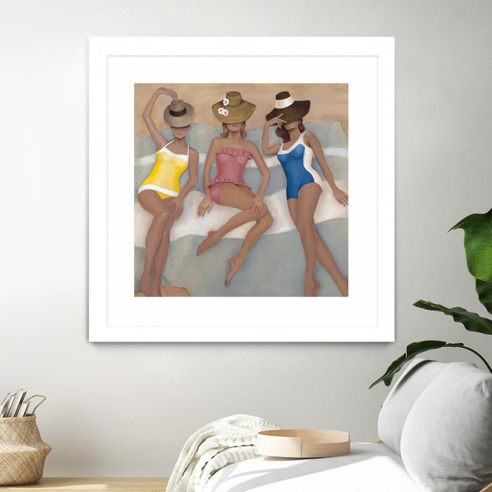 \"The Orange County Club.tif\" Matted and Framed White 36x36 Wall Art