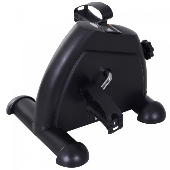 Soozier Portable Mini Pedal Exercise Bike Indoor Cycle Fitness Arm Leg W/ Lcd Display, Black