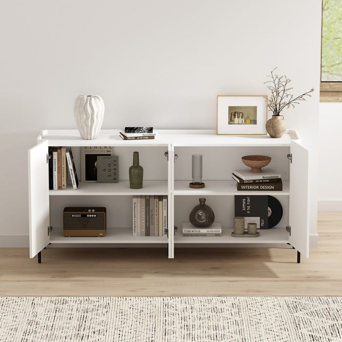 Abbey Modern 67\" Sideboard in White 