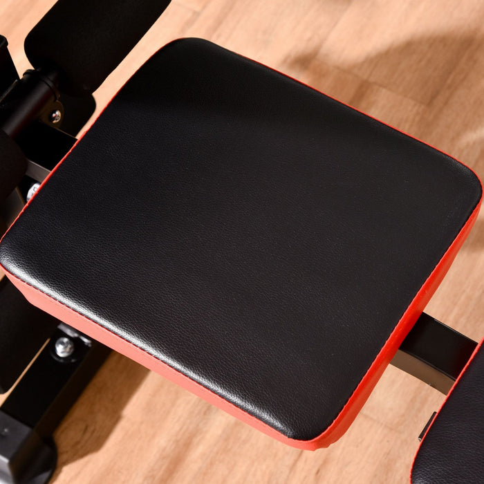 Soozier Adjustable Weight Bench With Leg Developer Barbell Rack For Weight Lifting And Strength Trai