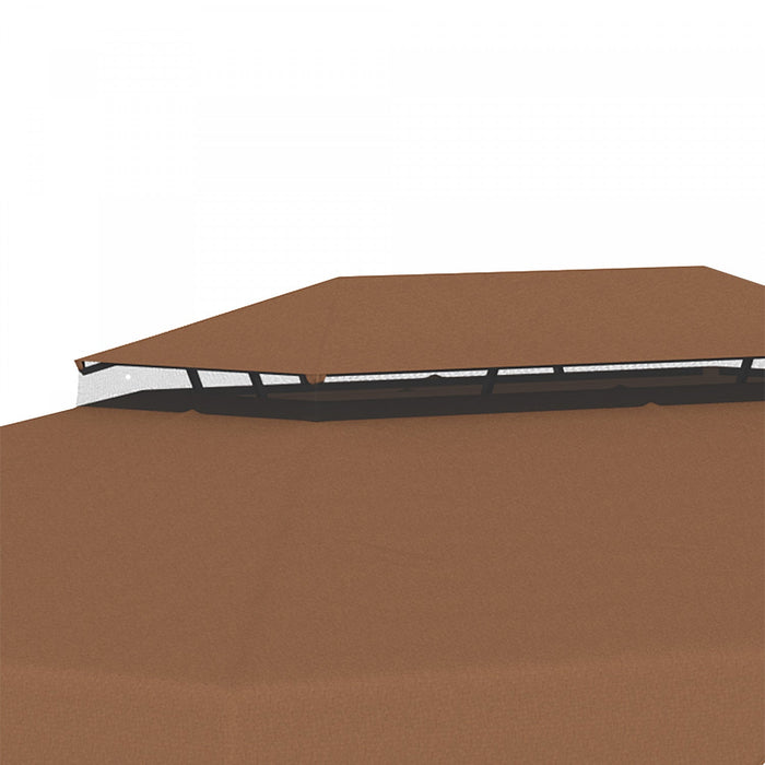 Outsunny 13.1' X 9.8' Gazebo Replacement Canopy, Gazebo Top Cover With Double Vented Roof For Garden
