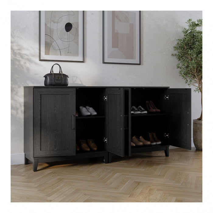 Modulr 1 Adjustable Shelf Accent Cabinet - Black Oak 