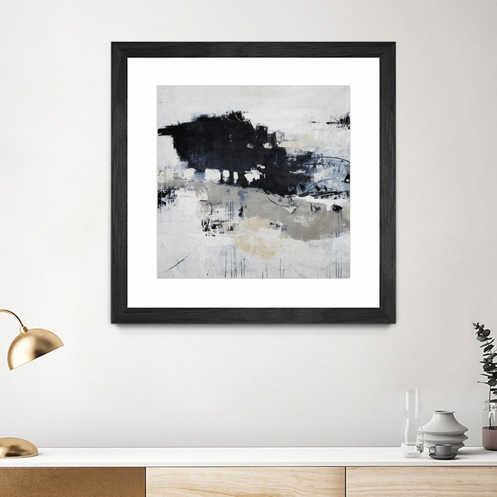 \"Big Bonanza\" Matted and Framed Black 36x36 Wall Art