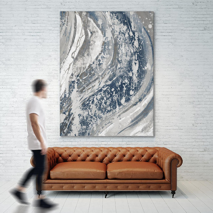 \"Blue Wave\" Giant Art 72x54 Wall Art