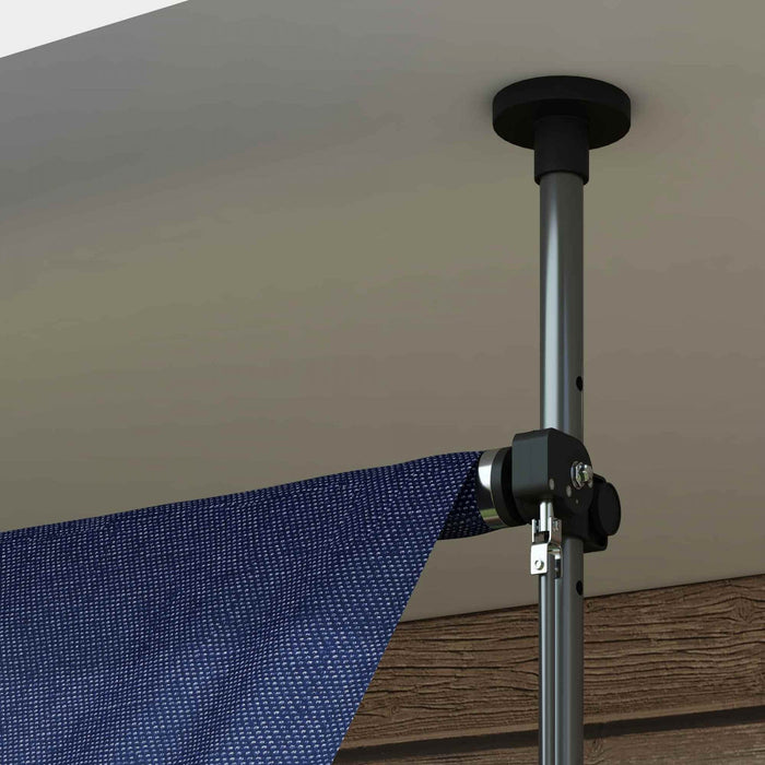 Outsunny 10' X 3' Retractable Awning, Freestanding & Non-screw, Blue