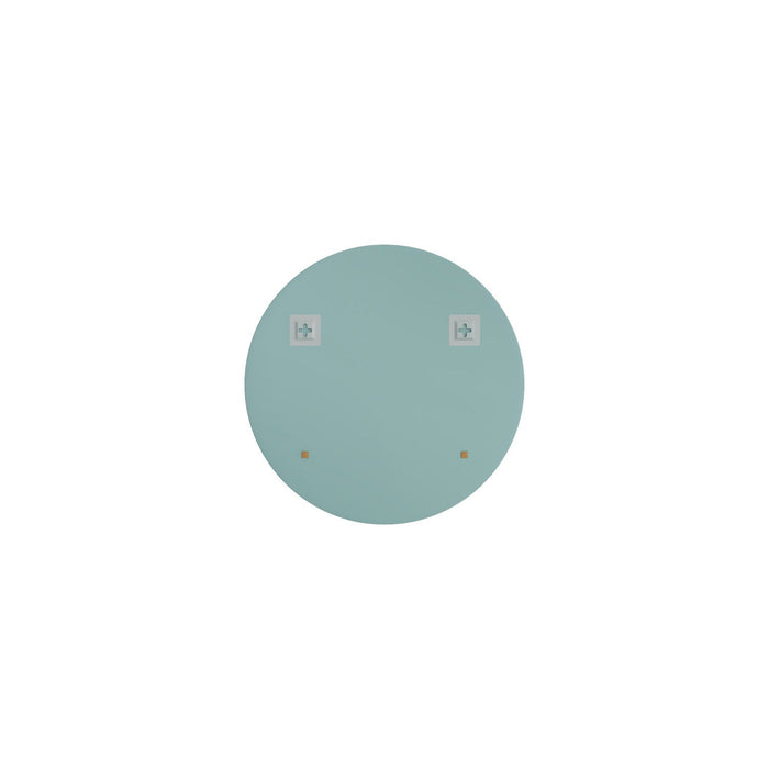Lathe 18 Inch Frameless Round Mirror In Chrome 