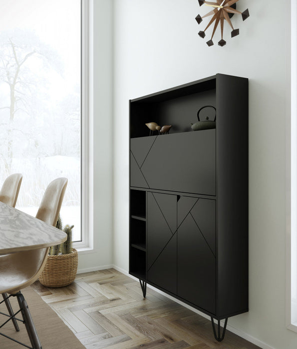 Nordika Secretary Desk - Black 