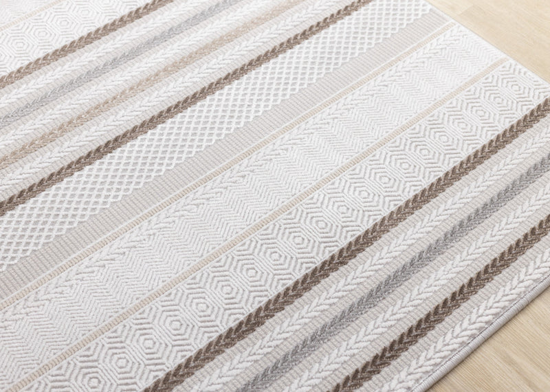 London Striped Indoor Area Rug - 7'10\" x 10'6\"