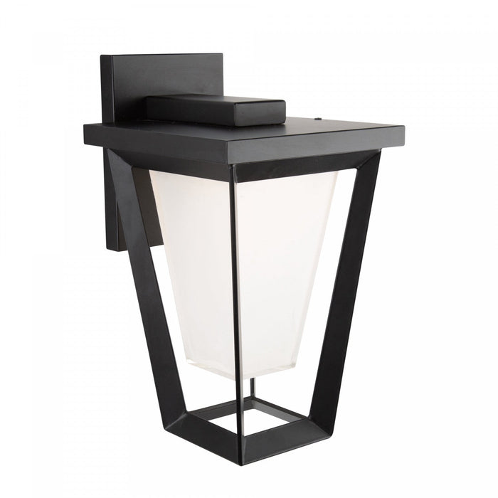 Waterbury Black 15 W LED Outdoor Wall Light 