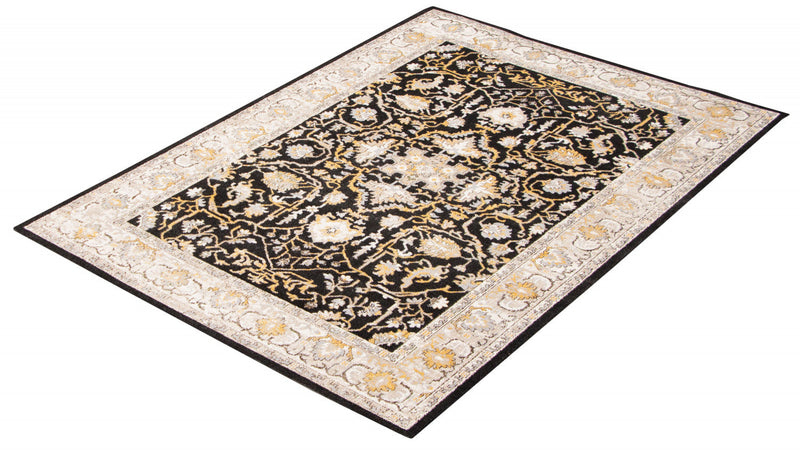Legacy Black Machine Washable Area Rug - 6'0\" x 9'0\"