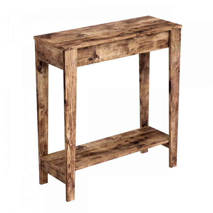 31” Console Table With 1 Shelf - Dark Taupe 