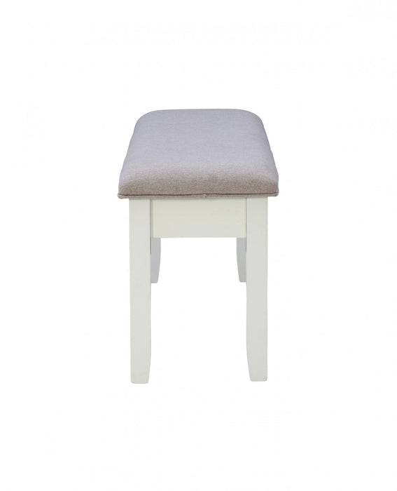 Jane Fabric Storage Dining Bench - Grey
