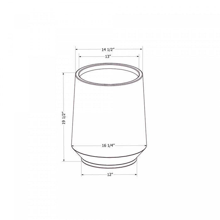 Dalya 19\" Planter - Greige