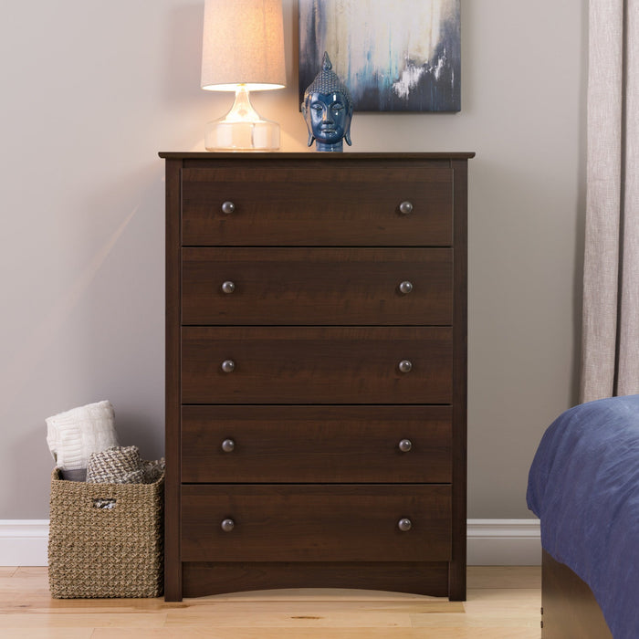 Sonoma 5-Drawer Chest - Espresso