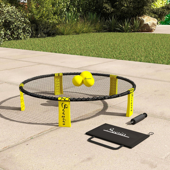 Soozier Spike Game Set, Mini Beach Games Set with Roundnet