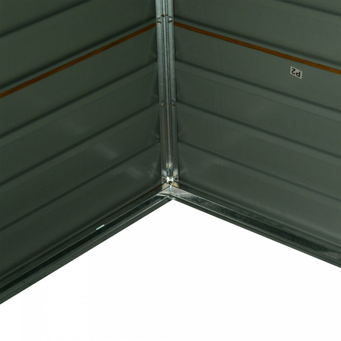 Outsunny 6.4' X 7.7' Outdoor Storage Shed With Double Doors, Metal Garden Shed House For Gardening T
