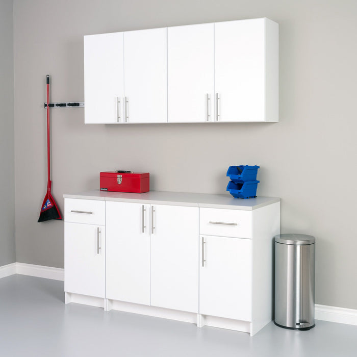 Elite 64-inch 5-piece Garage Storage Cabinet Set B - White 