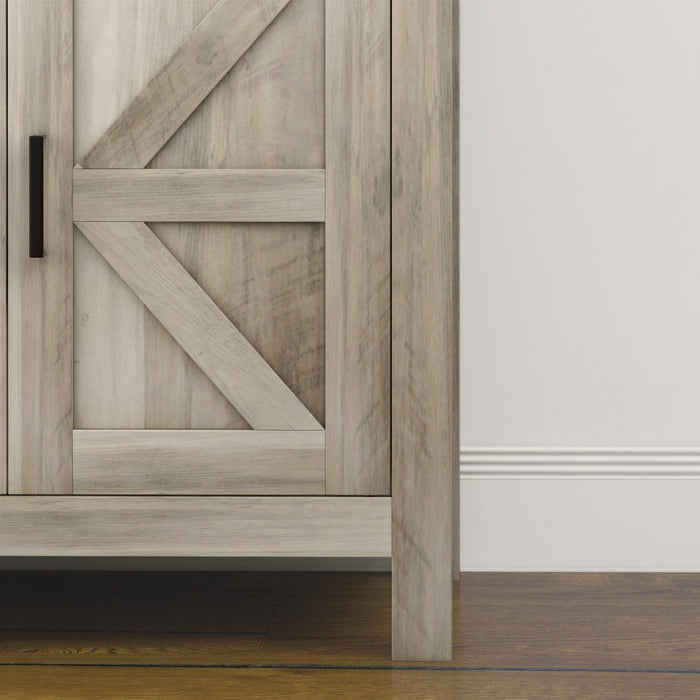 HOMCOM Sideboard Buffet Cabinet w/ Drawer and Shelf, Farmhouse Sideboard