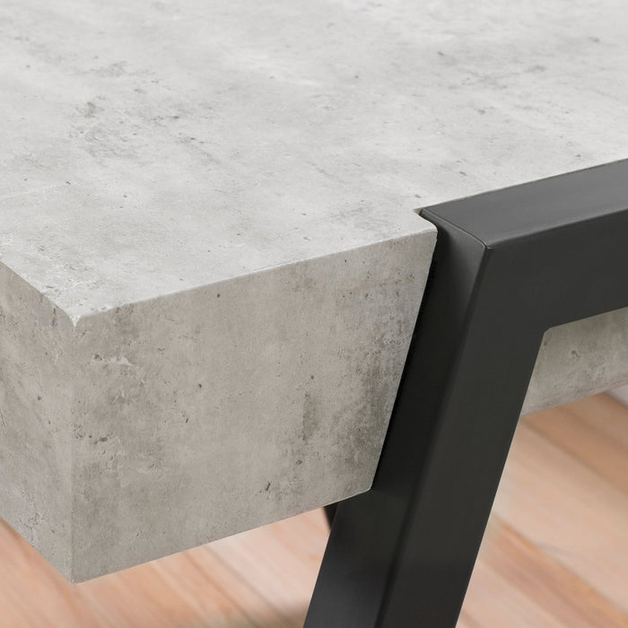 City Life Square End Table - Concrete 