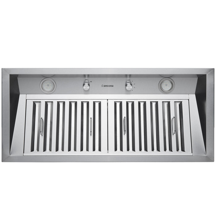 Ancona Pro 34\" Ducted Stainless Steel Insert Range Hood - AN-1330 
