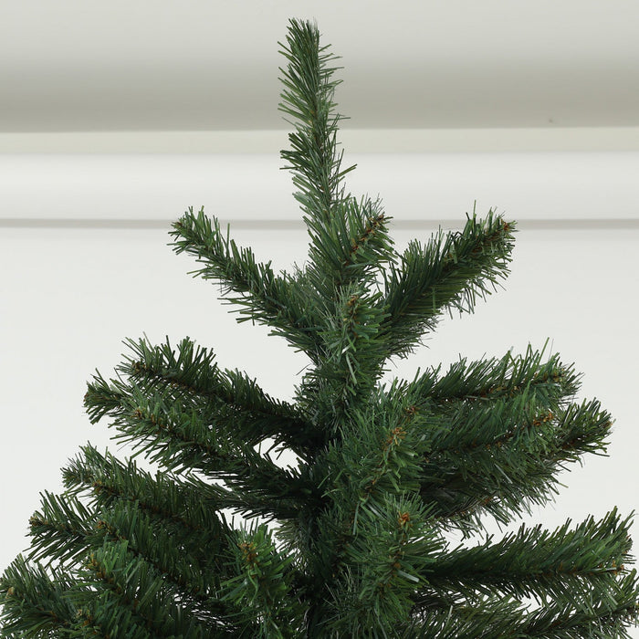 Homcom 6ft Artificial Christmas Tree With Auto Open, Steel Base, Green