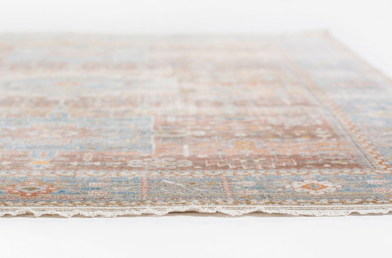 Dulce Traditional 2'6\" x Runner Rug in Multi Indoor Area Rug 