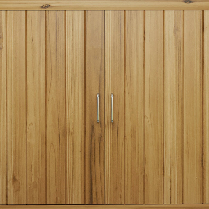 Outsunny Wooden Garden Shed Storage Cabinet With 2 Shelves And 2 Doors