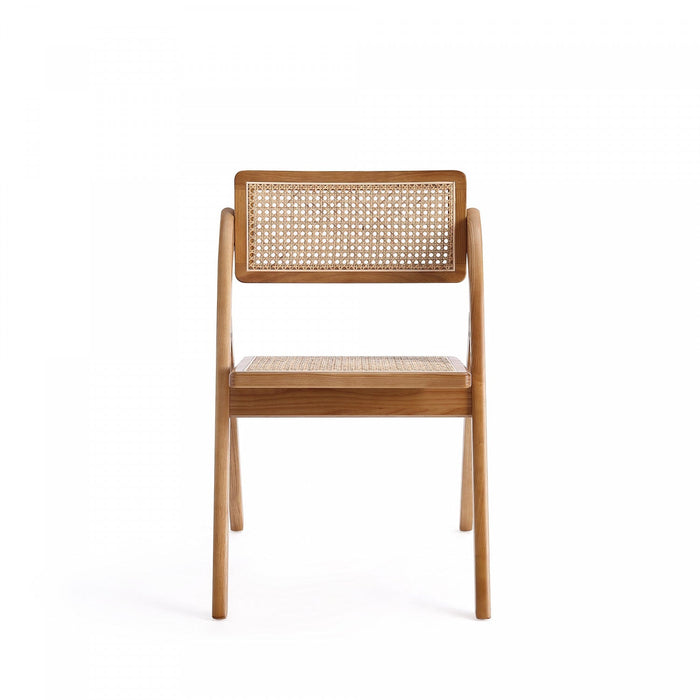 Lambinet Industry Chic Wood Folding Chair in Natural - Set of 4 Dining Chair 