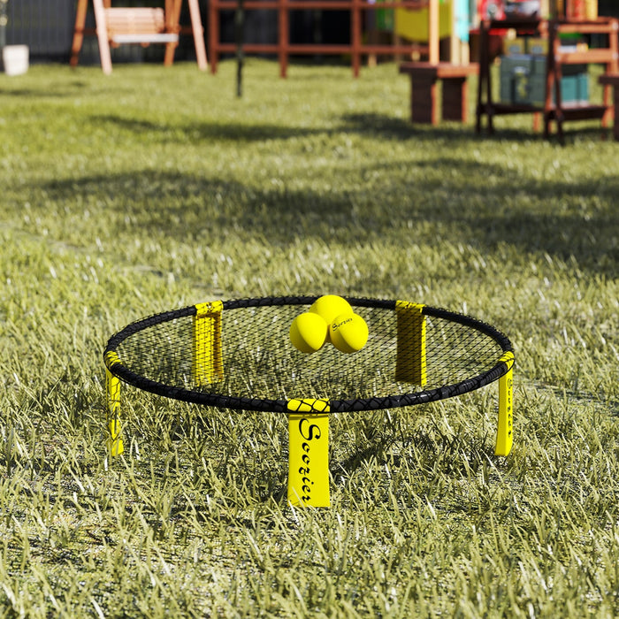 Soozier Spike Game Set, Mini Beach Games Set with Roundnet