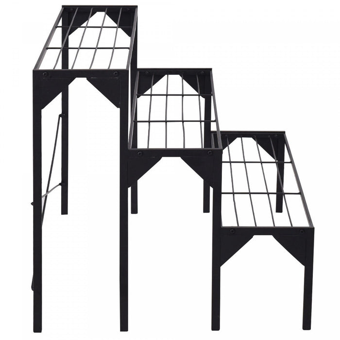 Costway 3 Tier Shelf Flower Plant Display Stand Rack Large Metal Heavy Duty