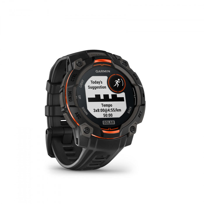Garmin Instinct 3 Gps Smartwatch 45 Mm - Rugged Military Spec 810, Solar, Compass, Barometric Altime