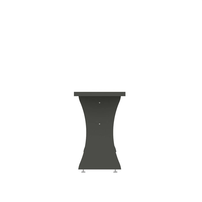 Coney Mid-Century Modern Dining Bench in Charcoal Gray - Set of 2 