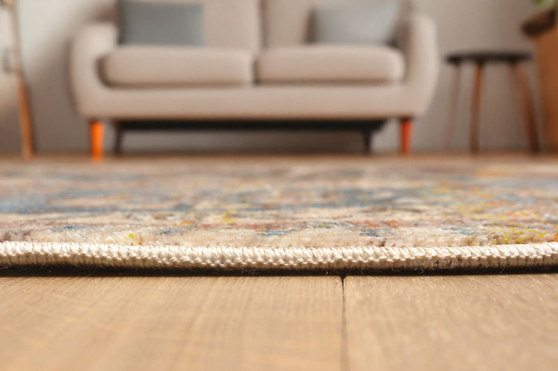Irina Traditional 5'0\" x Area Rug in Multi Indoor Area Rug 