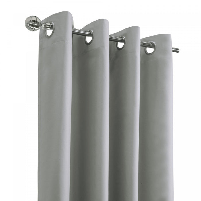 Thermaplus Alpine Light Grey Blackout Grommet Curtain Panel - 52 x 84
