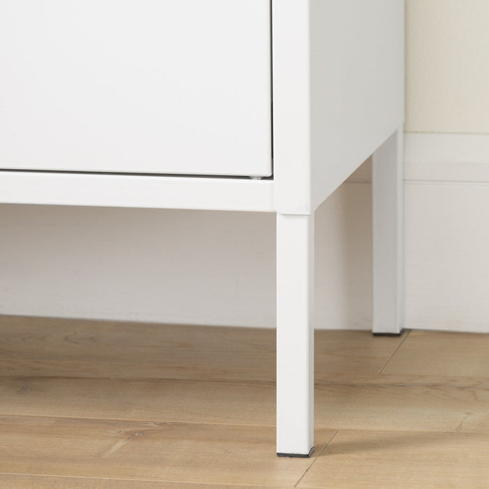 Crea Metal 2-Door Accent Cabinet - Pure White 