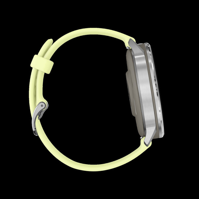 Garmin Venu 4 45mm Silver Citron Vibrant Smartwatch - Display Tracker, AMOLED Screen, Multi-Band GPS, Garmin Coach, Customization, Multi-Sport Splits