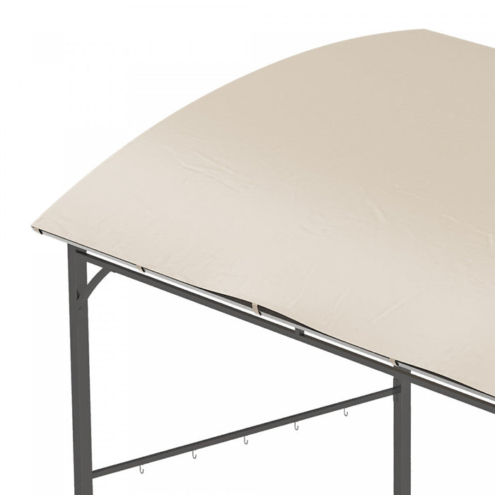 Outsunny 7' X 5' Bbq Grill Gazebo Tent, Garden Grill Canopy With Steel Frame And Hooks, Outdoor Sun 