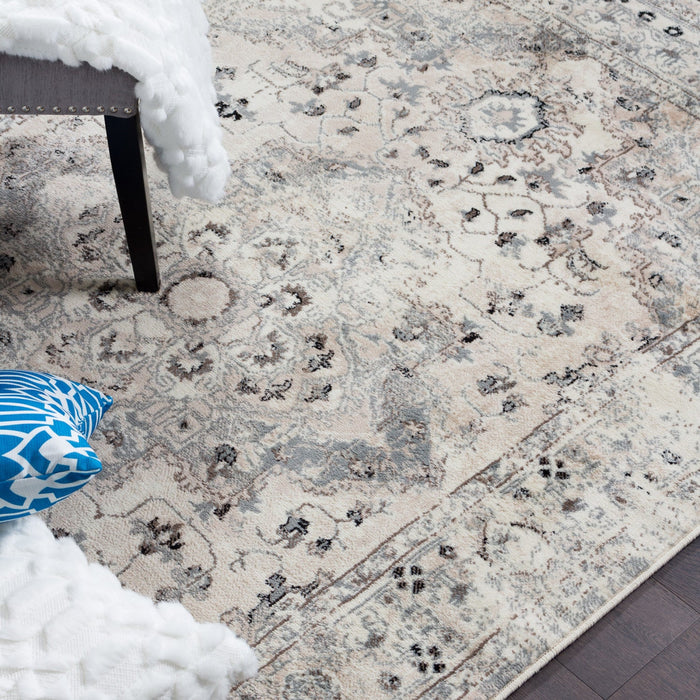 Far Grey 3x5 Area Rug