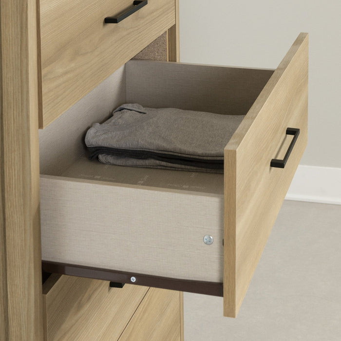Gravity 5-Drawer Chest - Natural Ash