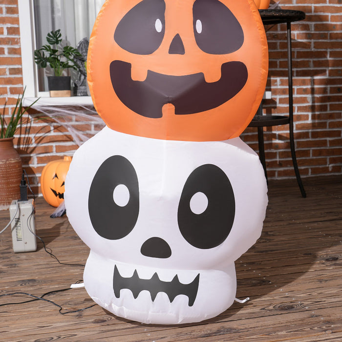 Outsunny 8ft Halloween Inflatable Archway, Outdoor LED Yard Display