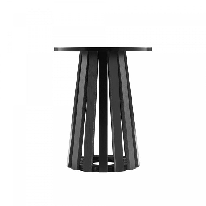 Layla Scandinavian Modern End Table in Black - Set of 2 